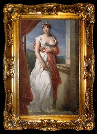 framed  Anthony Van Dyck baron franvois gerard, ta009-2